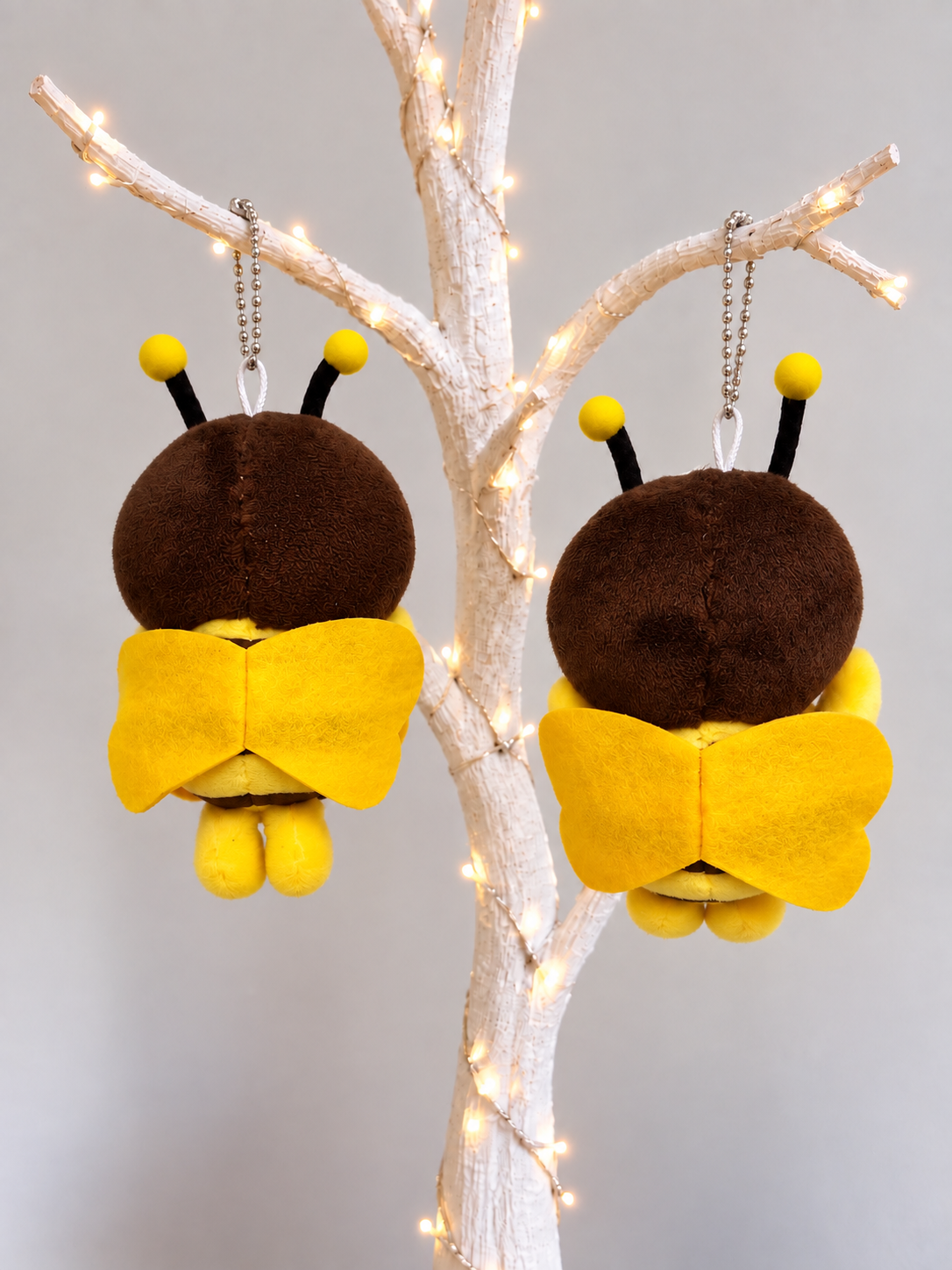 Bee plush charm