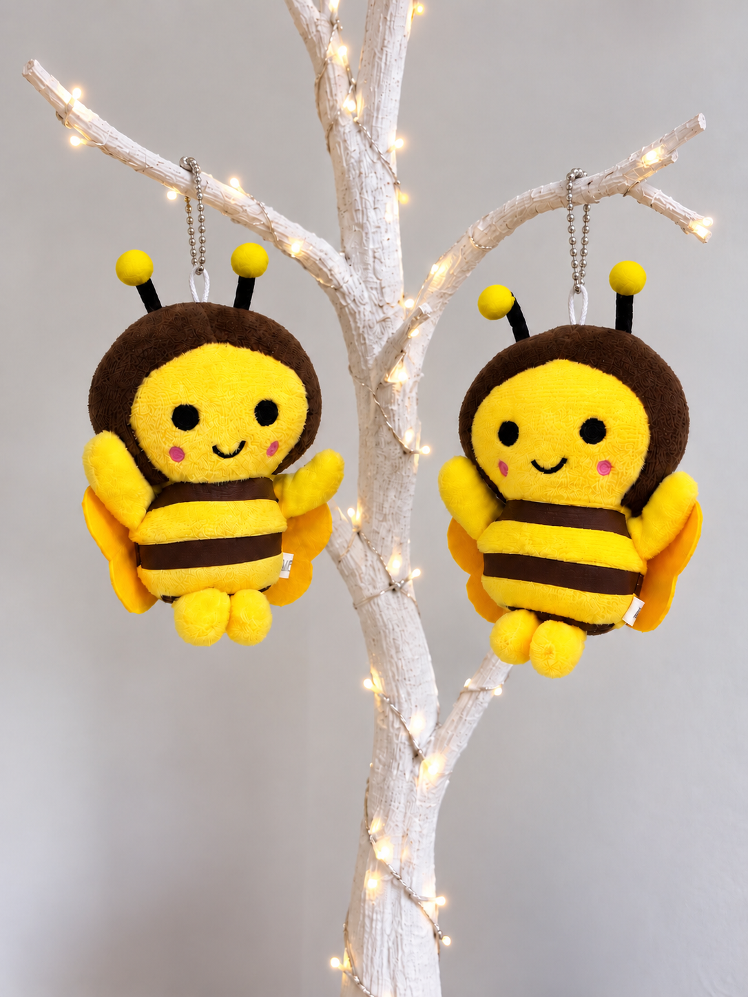 Bee plush charm