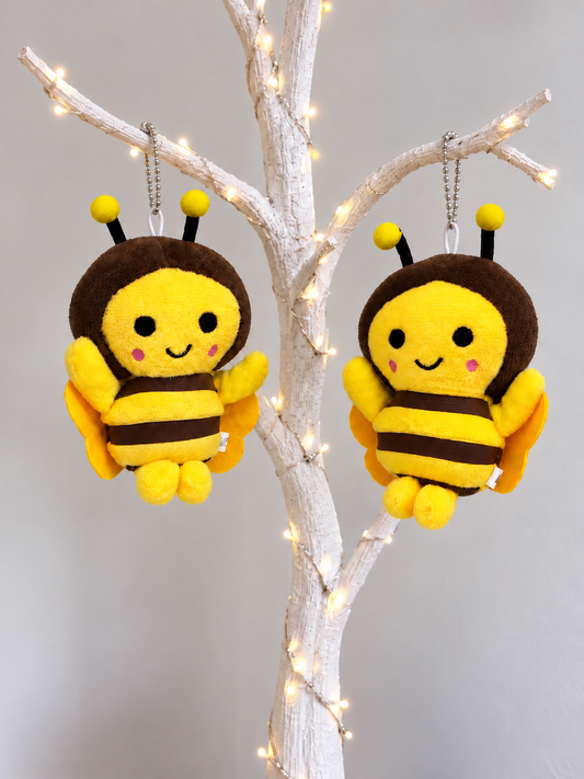 Bee plush charm