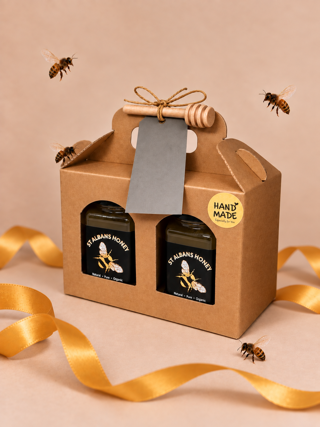 Large Runny Honey Gift Box - Grey Tag
